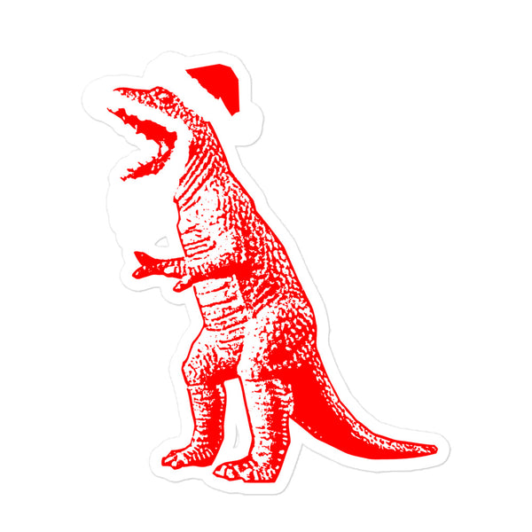 Santasaurus Rex The Last Man on Earth Santa T-Rex Sticker