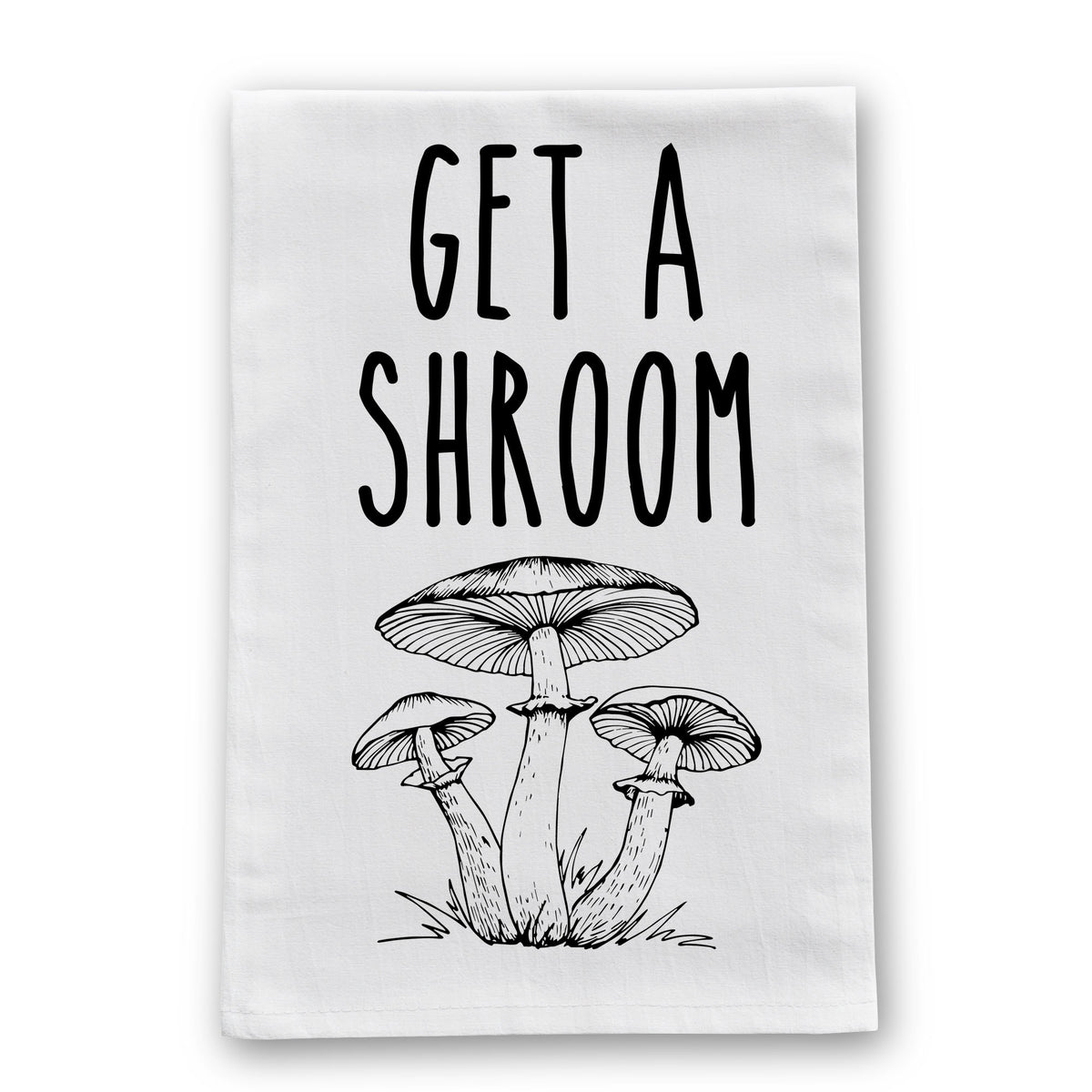 Mushroom and Mouse Kitchen Dish Towel, Colorful Kitchen Mushroom