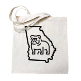 Georgia Bulldog Tote Bag