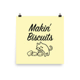 Makin' Biscuits Art Print