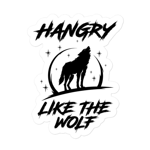 Hangry Like the Wolf Sticker