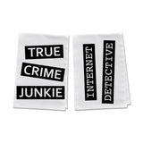 True Crime Kitchen Towels - 4 Pack