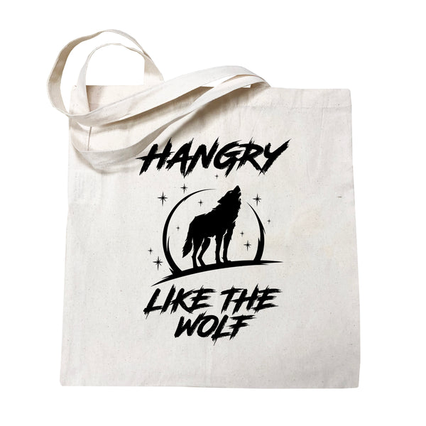 Hangry Like The Wolf Cotton Canvas Tote Bag