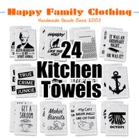 Gift / Wholesale Batch - 24 Kitchen Towels