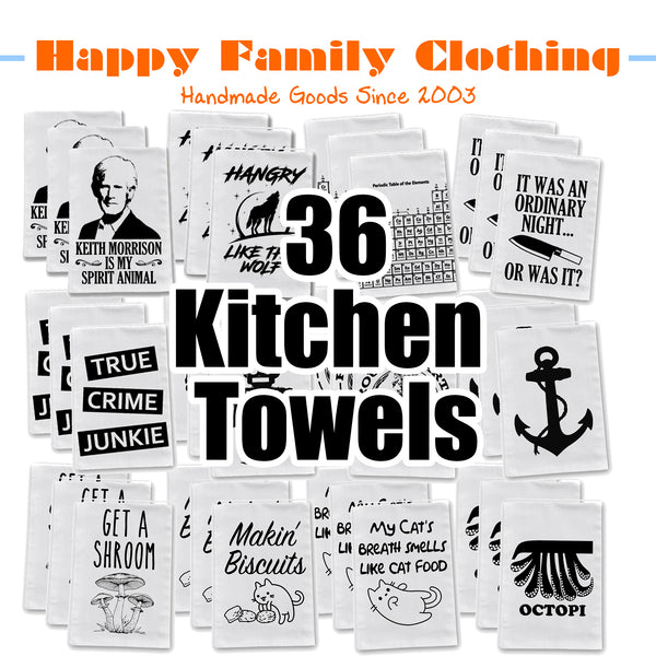 Gift / Wholesale Batch - 36 Kitchen Towels – HappyFamilyClothing