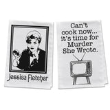 Jessica Fletcher & Can't Cook Now... It's Time for Murder She Wrote Kitchen Towels - 2 Pack