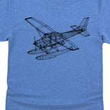 Seaplane 3D Graphic Tee Unisex T-Shirt