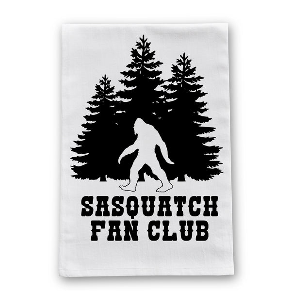 Sasquatch Fan Club Funny Big Foot Kitchen Towel