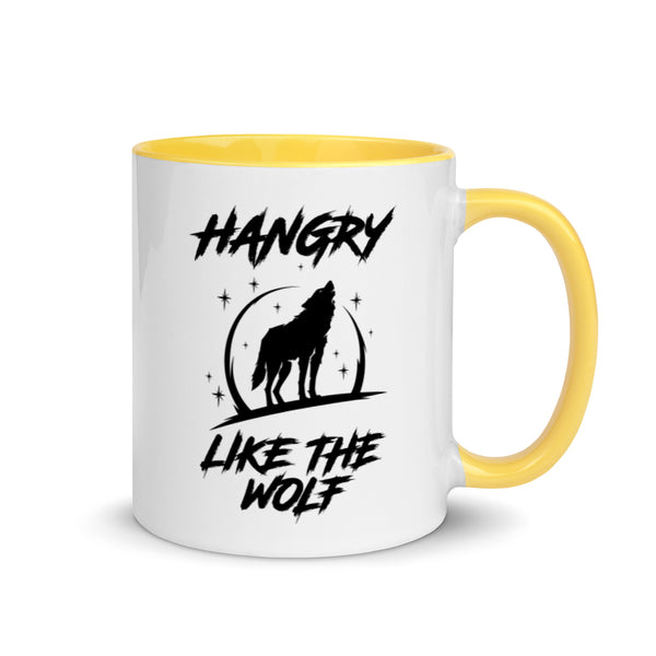 Hangry Like The Wolf Always Hungry Funny 80s Coffee Mug / Tea Mug